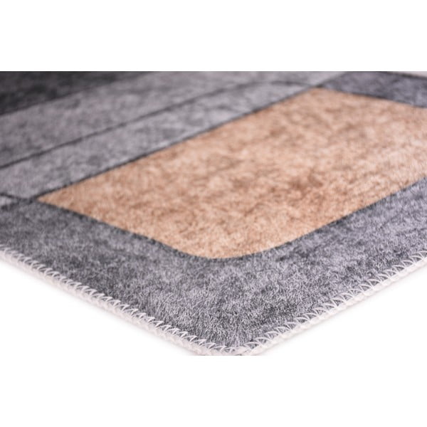 Sivý umývateľný koberec 120x160 cm – Vitaus-image-2
