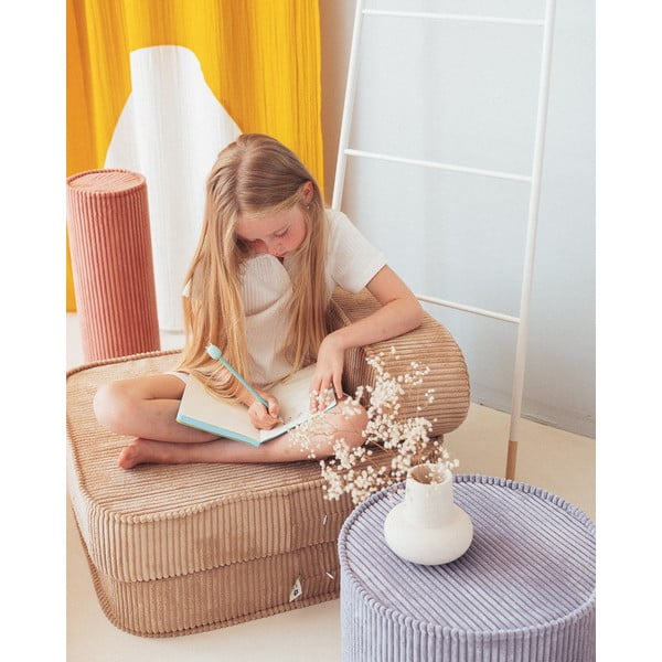 Modrý menčestrový detský puf – Wigiwama-image-3