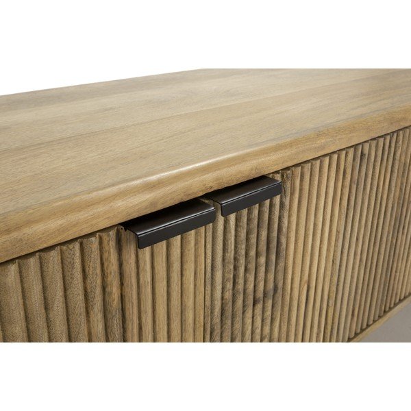 TV stolík z mangového dreva v prírodnej farbe 190x50x40 cm Mundra – MOME-image-3