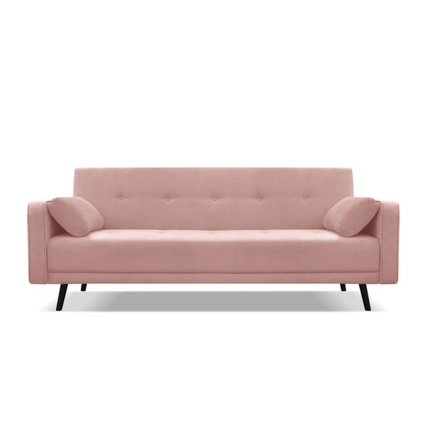 Ružová rozkladacia pohovka Cosmopolitan Design Bristol, 212 cm