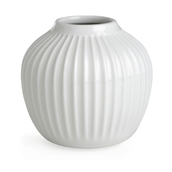 Biela kameninová váza Kähler Design Hammershoi, výška 12,5 cm