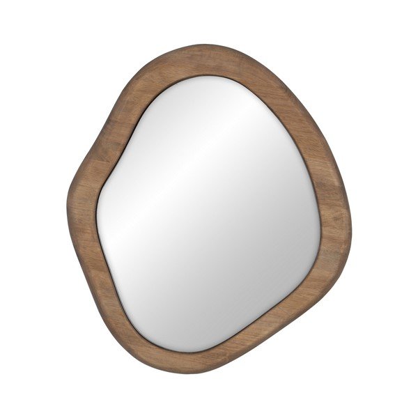 Nástenné zrkadlo s dreveným rámom 52,5x59,5 cm Rona – Ixia