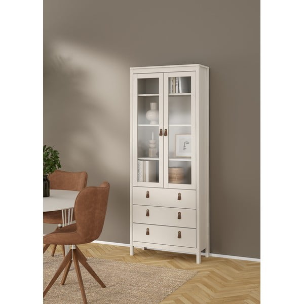 Sivobéžová vitrína 78x199x33 cm Madrid – Tvilum-image-2