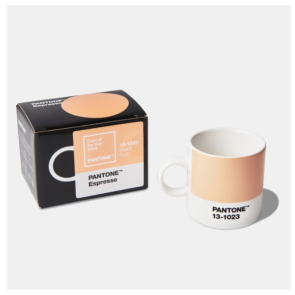 Oranžový keramický hrnček na espresso 120 ml Peach Fuzz 13-1023 – Pantone-image-1