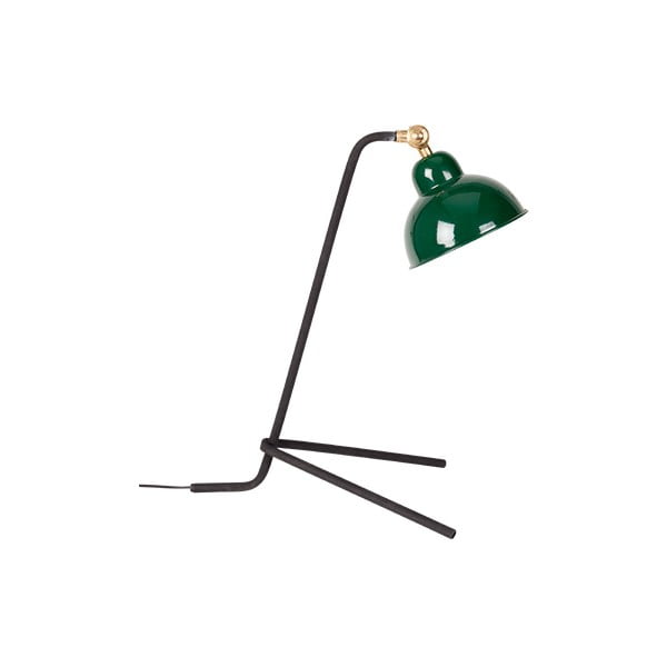 Zelená stolová lampa White Label Jock