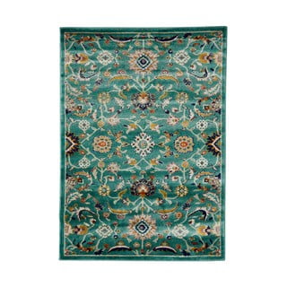 Tyrkysovomodrý koberec Webtappeti Moss, 120 x 160 cm