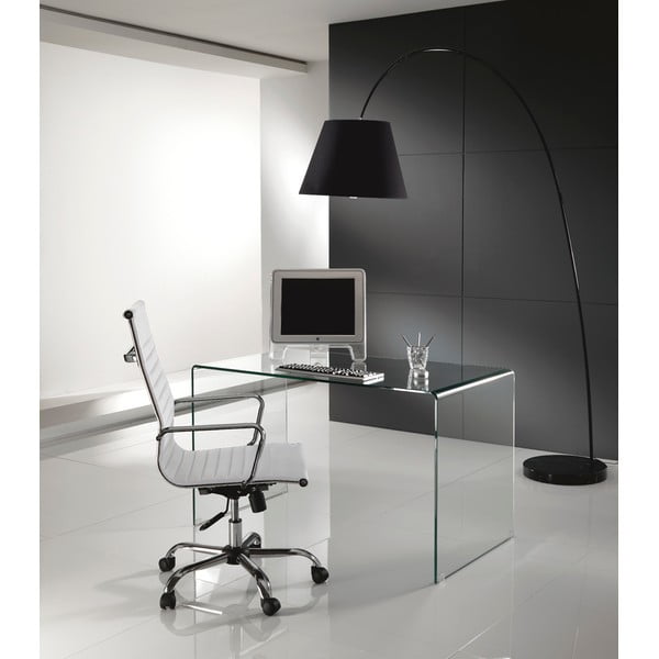 Sklenený pracovný stôl 70x126 cm Bend – Tomasucci-image-1