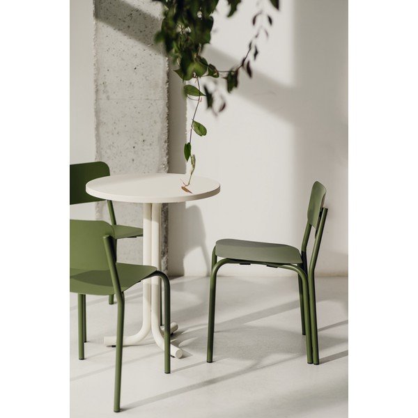 Kovový okrúhly záhradný jedálenský stôl ø 59 cm Nokk – noo.ma-image-2