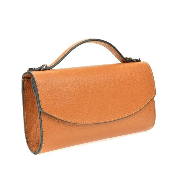 Hnedá dámska kožená kabelka Roberta M Pisa-image-1