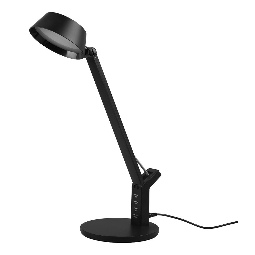 E-shop Matne čierna LED stolová lampa so stmievačom (výška 40 cm) Ava – Trio
