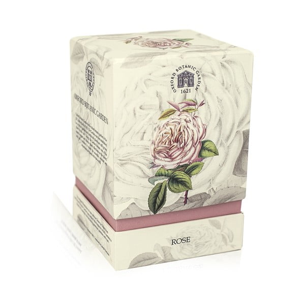 Vonná sviečka s vôňou ruže Bahoma London Fragranced, 75 hodín horenia