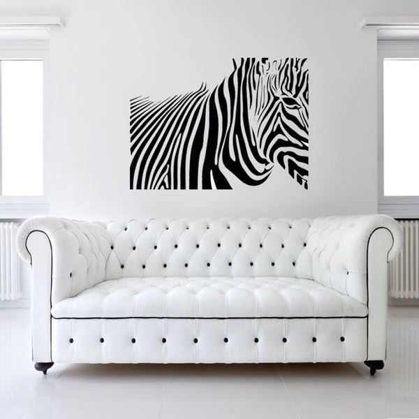 Samolepka na stenu  Zebra, 120x90 cm