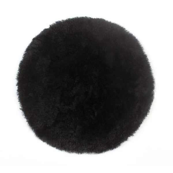 Prestieranie z ovčej kožušiny Black, 35 cm