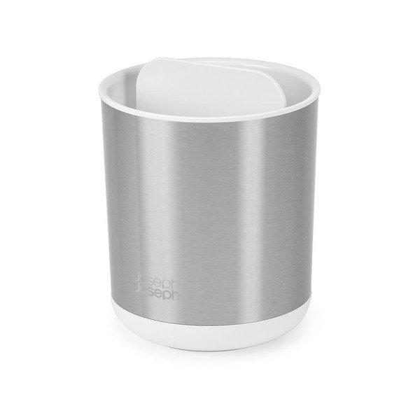 Téglik na zubné kefky z nehrdzavejúcej ocele v striebornej farbe Duo Steel – Joseph Joseph