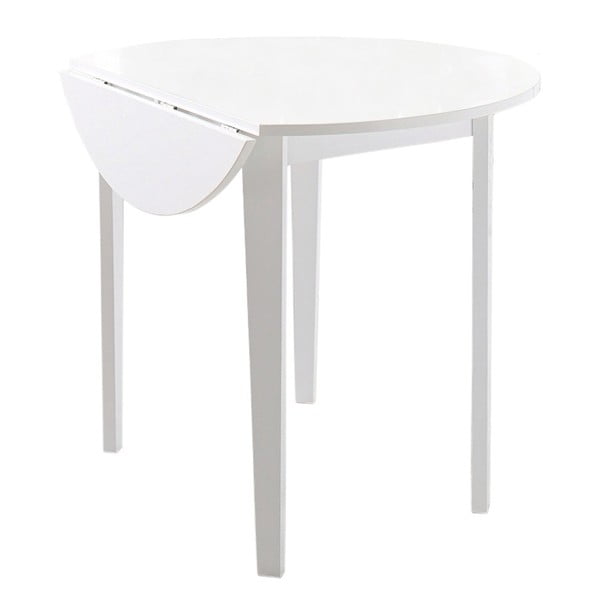 Biely jedálenský stôl 13Casa Kaos, Ø 91,5 cm