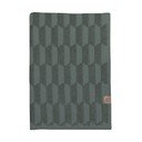 Tmavozelený bavlnený uterák 50x95 cm Geo - Mette Ditmer Denmark