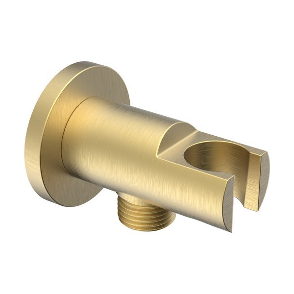 Mosadzný diel na pripojenie sprchy v zlatej farbe ø 5 cm – Sapho