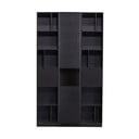 Čierna modulárna knižnica z borovicového dreva 120x210 cm Finca – WOOOD