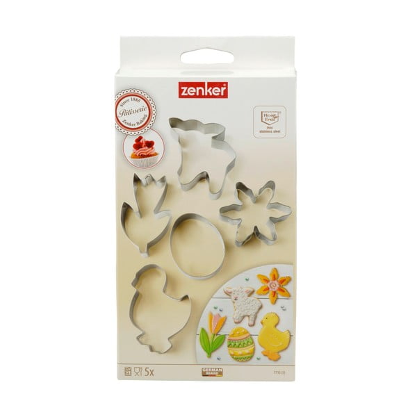 Súprava 5 veľkonočných vykrajovadiel Zenker Spring-image-1