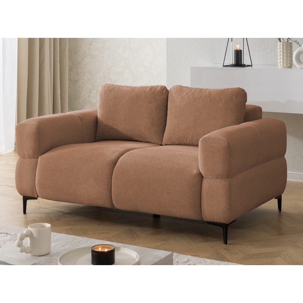Pohovka v terakotovej farbe 154 cm Helio – Ropez-image-2