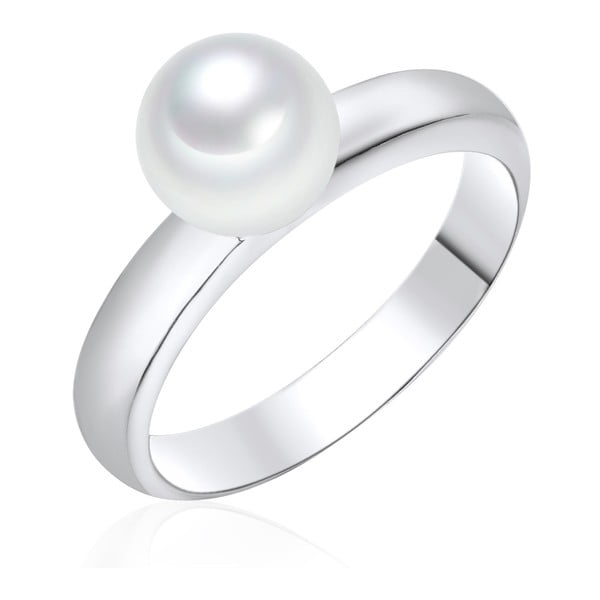 Perlový prsteň Pearls Of London Sea Shell White, veľ. 54