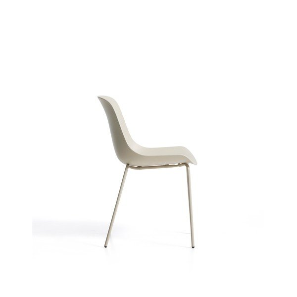 Béžová plastová záhradná stolička Altea – Kave Home-image-3