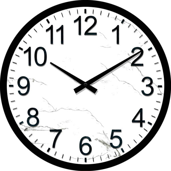 Sklenené hodiny Stanica, 34 cm