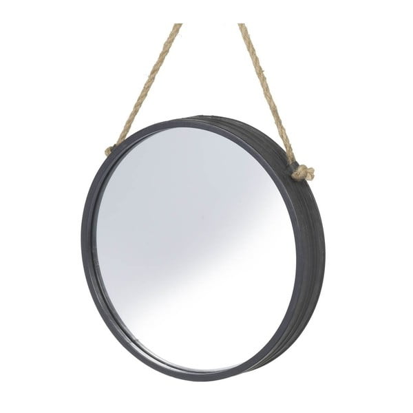Čierne zrkadlo Parlane Scotia, Ø 28 cm