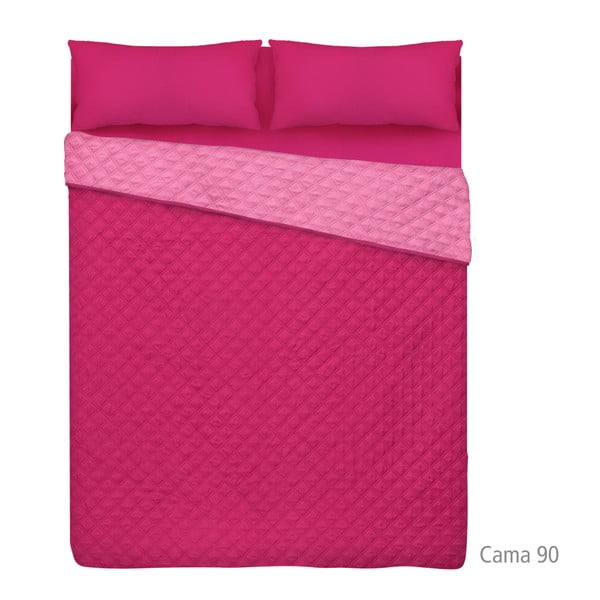 Ružový pléd na posteľ Unimasa Bouti, 190 x 260 cm