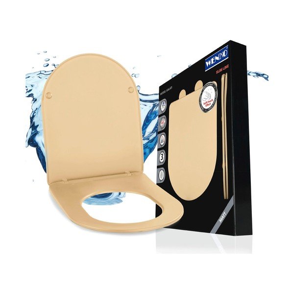 Záchodová doska s automatickým zatváraním 36 x 46 cm Galati – Wenko