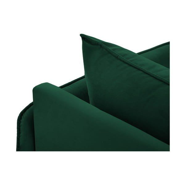 Tmavozelená zamatová leňoška (pravý roh) Vienna – Cosmopolitan Design-image-4