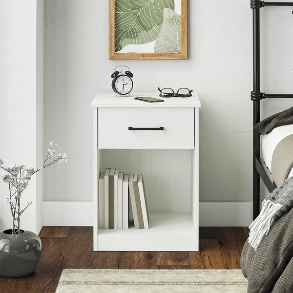 Biely nočný stolík BrEZ – Støraa-image-1