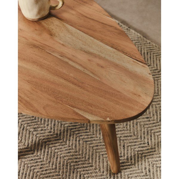 Konferenčný stolík z masívu akácie v prírodnej farbe 60x110,5 cm Duvani – Kave Home-image-3