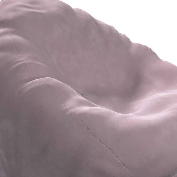 Ružový sedací vak Posh Velvet - Yellow Tipi-image-1