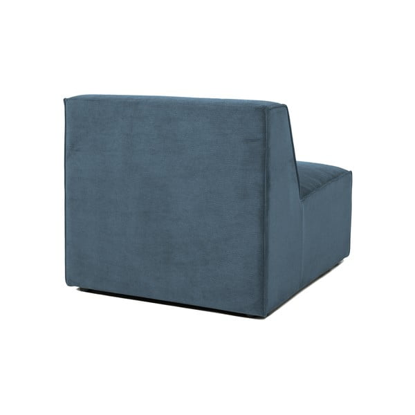 Modrý menčestrový modul pohovky (stredový diel) Sting – Scandic-image-2