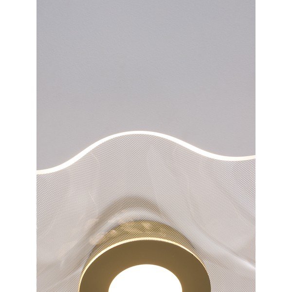 Hliníkové LED stropné svietidlo v zlatej farbe s tienidlom z akrylového skla 50x50 cm Siderno – Nova Luce-image-2