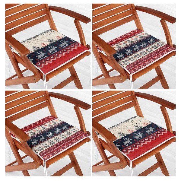 Sedáky v súprave 4 ks s vianočným motívom 40x40 cm Christmas Sweater – Mila Home