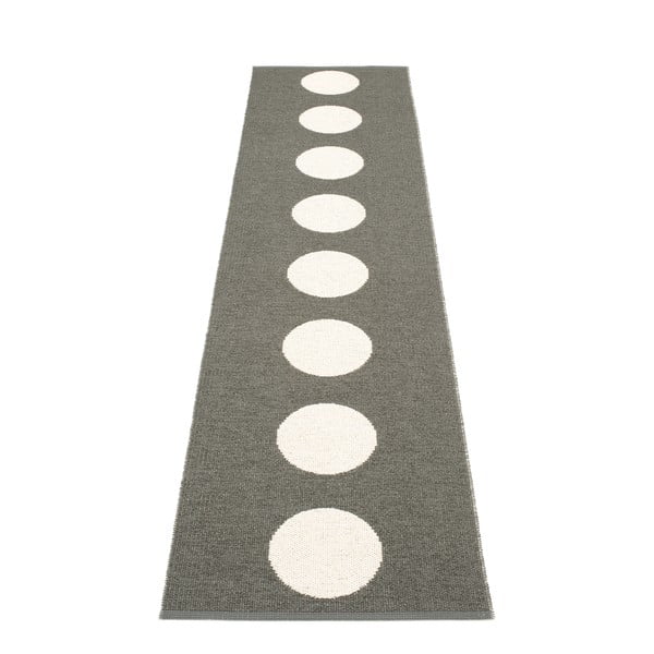 Tmavosivý vnútorný a vonkajší behúň 70x300 cm Vera Charcoal – Pappelina