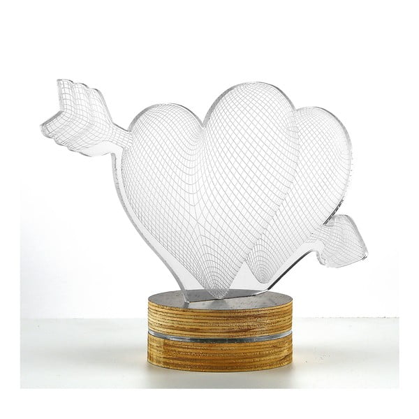 3D stolová lampa Two Hearts-image-1