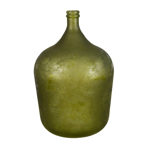 Zelená sklenená váza Côté Table Chai