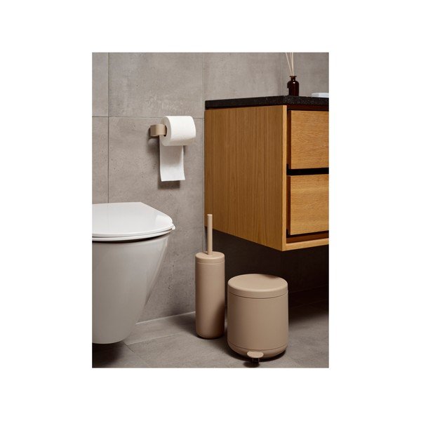 Béžový nástenný kovový držiak na toaletný papier Ume – Zone-image-1