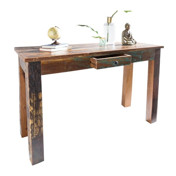 Konzolový stôl z recyklovaného mangového dreva Skyport KALKUTTA, 120 × 50 cm