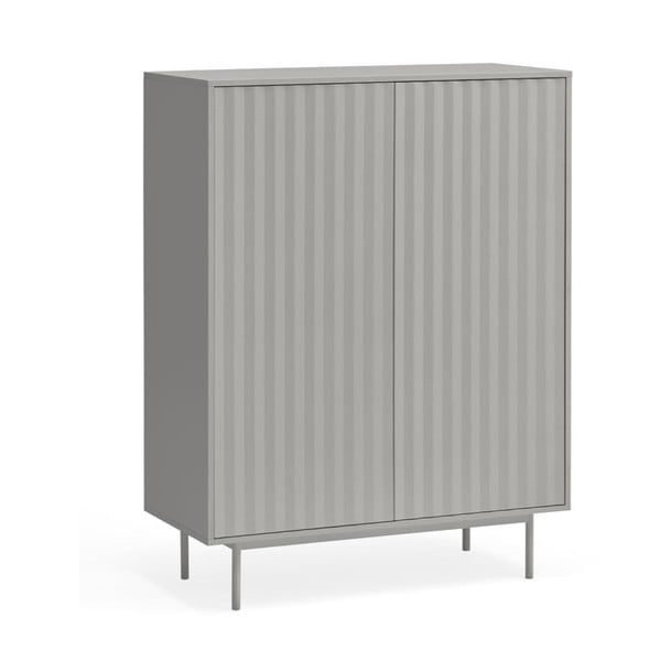 Sivá vysoká komoda 97x130 cm Sierra – Teulat-image-2