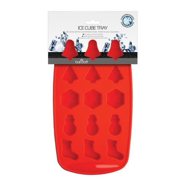 Červená forma na ľad Kitchen Craft Ice Cube Tray-image-1