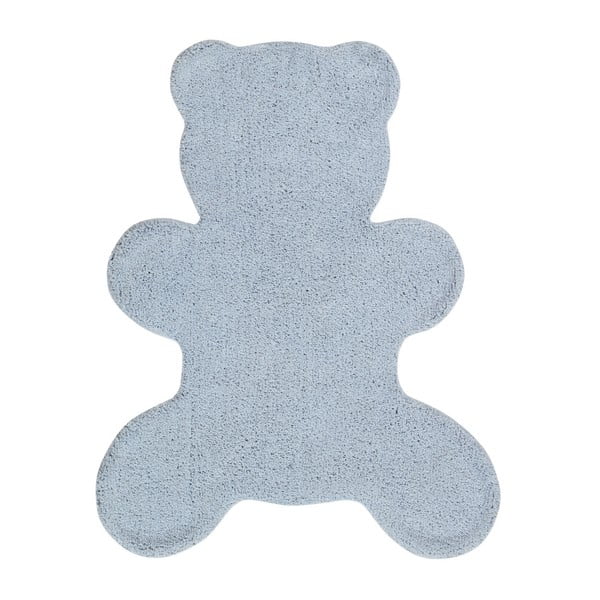 Modrý bavlnený koberec Happy Decor Kids Shapes, 100 x 120 cm