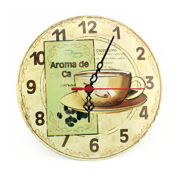 Nástenné hodiny Aroma de Ca, 30 cm