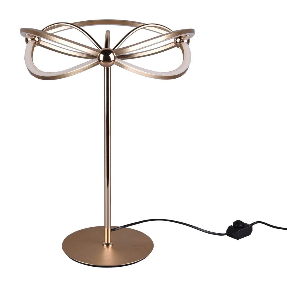 E-shop LED stolová lampa so stmievačom v mosadznej farbe (výška 50 cm) Charivari – Trio