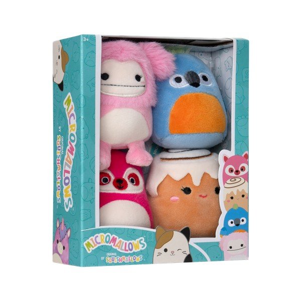 Plyšové hračky v súprave 4 ks Micromallows 4Pack – SQUISHMALLOWS-image-3