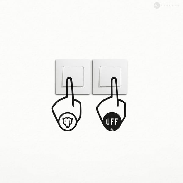 Samolepka Switch Off Button