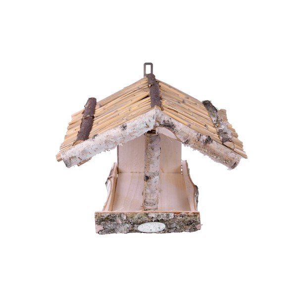 Drevené nástenné kŕmidlo pre vtáky Esschert Design, výška 24,5 cm-image-1